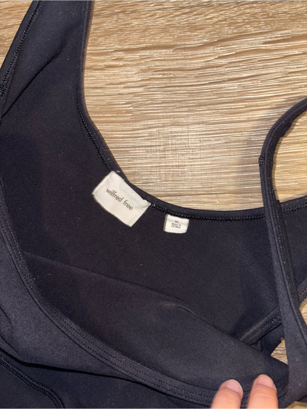 Wilfred Free Agrio Flare Black Pilates Yoga Jumpsuit Medium - Picture 6 of 8
